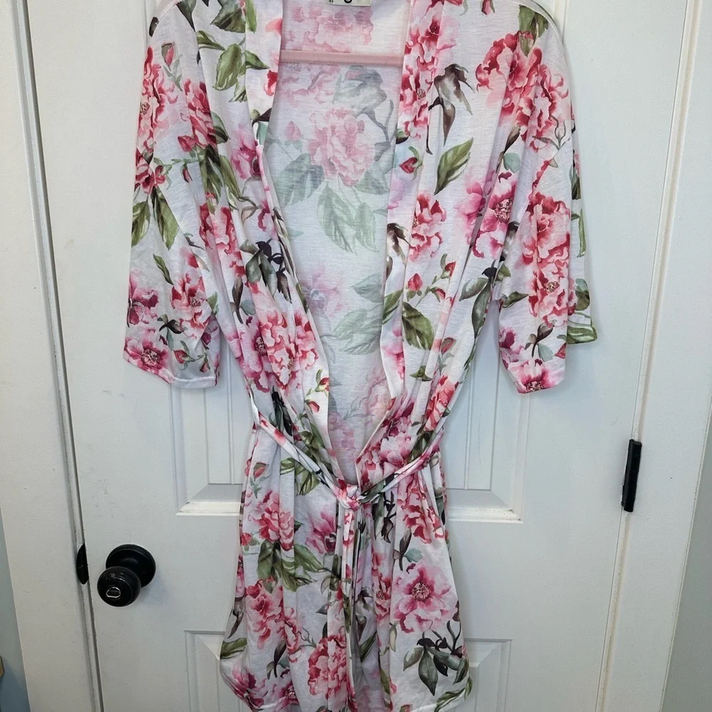 Show Me Your Mumu Brie Robe Garden of Blooms Floral One Size O/S